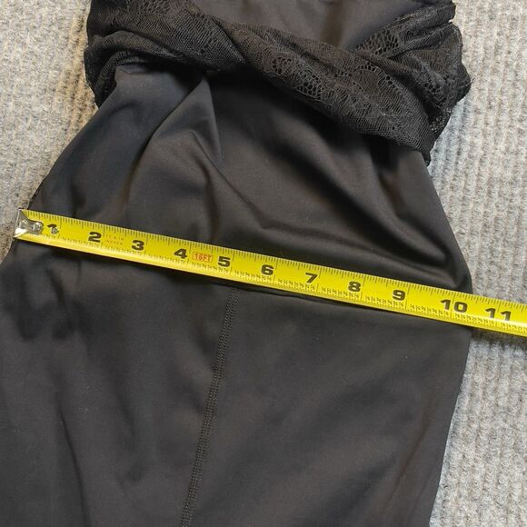 Free People FP MOVEMENT Size XS Lace Me Up One Piece Jumpsuit Black Stretch NEW - Picture 13 of 15